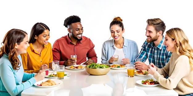 Szczęśliwi czytelnicy degustują danie